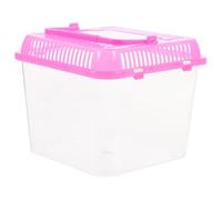 Toyvian Boîte à Reptiles en Plastique Transparent Ventilation pour Tortues et Poissons Rouges, Transport Animaux Domestiques Couleur