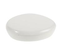 Toyvian Boîte à Solide Alliage Aluminium Étui Cosmétique Rechargeable avec Couvercle Pivotant Contenant Vide pour Onguent et Parfum Solide Portable et Léger Blanc
