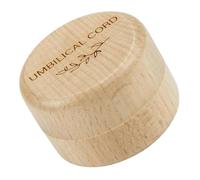 Toyvian Boîte à Souvenirs et Rangement Polyvalent en Bois D'étanchéité avec Design Unique Présent pour Cordon Ombilical Cordon Ombilical pour Baby Shower et Nouveaux Parents