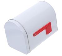 Toyvian Boîte aux Lettres et Grosse Praticité avec Design Polyvalent en Tôle Blanche Finition Élégante et Apparence Stylée Maison Centres Commerciaux