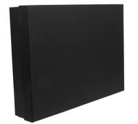 Toyvian Boîte Cadeau Noire Rectangulaire Compacte pour Emballage et Décoration Coffret Fête Élégant pour Chemises et Petits Objets pour Noël et Rangement