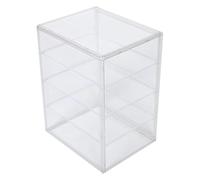 Toyvian Boîte Comptoir Cuisine 4 Niveaux Réglables en Matériau Transparent avec Porte Magnétique, Vitrine Pâtisserie Grosse Taille 36x27x22 Cm, Rangement Pratique Viennoiseries