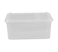 Toyvian Boîte d'alimentation pour Reptiles Petit Enceinte Transporteur lézard Cas d'élevage de Reptiles incubateur d'habitats incubateur d'escargots enclos d'habitat Acrylique Transparent