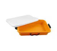 Toyvian Boîte de Rangement bac à Sable bac à Sable avec Couvercle bacs à Sable avec couvercles pour Salle de Classe boîte de Rangement en Plastique Boite de Rangement Yellow