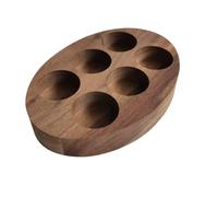 Toyvian Boîte de Rangement en Bois de Noyer pour Huiles Essentielles 15 ML Support 6 Compartiments Coffret Pratique pour Présentation et Organisation D’Aromathérapie Usage Maison et