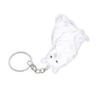 Toyvian Boîte de Rangement pour Poils de Chat Transparente Forme de Chat Porte-clés Capsule Commémorative pour Souvenirs Animaux Boîte Légère avec Couvercle pour Collection et Transport