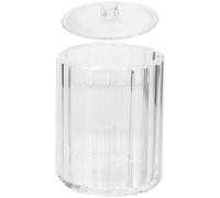 Toyvian Boîte de Rangement Transparente en Acrylique pour Cotons-tiges et Disques de Coton, 1 Pièce, Design Compact et Portable, pour Salle de Bain et Organisation de Maquillage