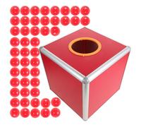 Toyvian Boîte de Tombola Grosse Capacité Design Moderne et Élégant en Alliage D'aluminium et MDF Utilisation Facile pour Dons et Votes