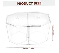 Toyvian Boîte Délevage Aquarium Double Compartiment Transparente pour Poissons Vivipares Isolation Sécurisée des Alevins Séparation Crevettes et Poissons Agressifs Facile à Nettoyer et