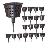 Toyvian Boîte D'Engrais 30 Pièces Étiquette Épandeur De Compost pour Pelouse Mélange De Terreau Monstera Conteneurs De Céréales Hermétiques Paniers De Nutrition De
