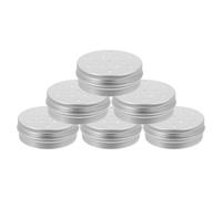 Toyvian Boîte D'entraînement Olfactif pour Chien en Aluminium 60 ML à Filetage Creux, Lot de 6 Pièces, Pot à Parfum Perforé Style Pétale, Étui Portable pour Dressage de Chiens