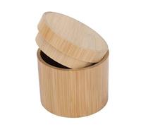 Toyvian Boîte Montre Cylindrique en Bois Naturel avec Couvercle Coffret de Rangement Ergonomique pour Montres et Bijoux Cadeau Pratique pour Homme et Femme