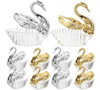 Toyvian Boîtes à Bonbons Mariage Forme de Canard 24 Pièces Coffrets Présent Argenté et Or Assortis Fournitures de Mariage Emballage Friandises Décorations pour Fête Couleur Aléatoire