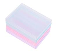 Toyvian Boîtes à Outils pour Nail Art en PP Stable, Coffret de Rangement 4 Pièces pour Organiser Espace Manucure, Salon de Beauté