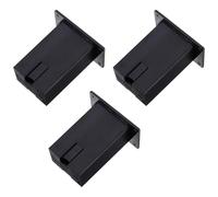 Toyvian Boîtier de Batterie 9v pour Guitare et Basse, Compartiment Actif de Remplacement, Plastique Noir, Petit Format, Pack de 3 Pièces pour Usage à Domicile Ktv