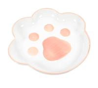 Toyvian Bol à Céramique Antidérapant Écuelle Multi Usage pour Animaux Design Élévé et Stable pour Nourriture et Eau Rouge