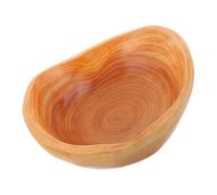 Toyvian Bol Bois Massif Sculpté Main pour Servir Salade Fruits et Snacks Plateau Décoratif Irrégulier Multifonction Plateau Bois Naturel pour Entrée et Cuisine Profondeur