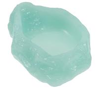 Toyvian Bol d'eau Qui Brille dans Plat d'eau De Tortue Eau De Reptile Plat De Reptile Décoratif Plat De Nourriture De Tortue Creux Bol De Nourriture Reptile Résine Light Green