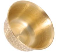 Toyvian Bol en Cuivre pour Offrande Bouddhiste Bol à Riz Lisse Petit et Léger Décoration Intérieure Zen pour Temple et Maison Accessoire Traditionnel Ritualiste de Table
