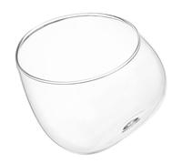 Toyvian Bol en Verre Biseauté 15 CM - Terrarium de Table Hermétique pour Micro-Paysage Mousse et Succulentes - Vase Transparent Décoratif pour Bureau et Intérieur