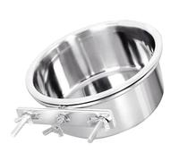 Toyvian Bol pour Animaux INOX sans Aimant Multi-Usage avec Fixation à Vis Gamelle Suspendue Pratique pour Chats et Chiens Nettoyage Facile et Capacité Spacieuse