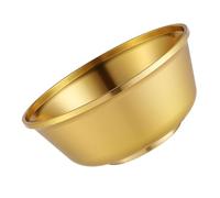 Toyvian Bol Sacré Cuivre Multifonction pour Eau Spirituelle Décoration Zen et Usage Domestique Bol Métal Poli pour Temple et Collectionneur
