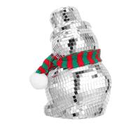 Toyvian Bonhomme De Miniature Verre Décoration Disco De Noël Figurine De Bonhomme pour Intérieur Bureau Et Fêtes