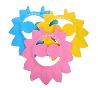 Toyvian Bonnet De Bain Pour Bébé Lot De 3 Bonnets De Shampoing Réglables En Forme De Feuille Confortable Facile À Nettoyer