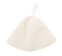 Toyvian Bonnet de Sauna en Laine Naturelle Blanche Chapeau de Bain Unisexe à Séchage Rapide Accessoire Sauna pour Spa et Hammam Protection Thermique Efficace Portable et Absorbant