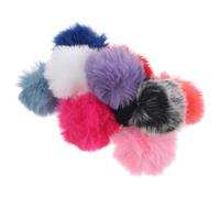 Toyvian Bonnettes Micro en Peluche Anti-vent pour Microphone Cravate, Lot de 10 Pièces Réutilisables, du Bruit du Vent, Design Petit et Délicat pour Interview en Extérieur