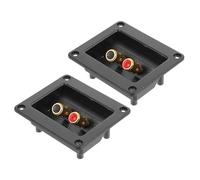 Toyvian Bornier de Subwoofer 2pcs ABS Double Bornes pour Enceintes et Configuration Scène Professionnelle