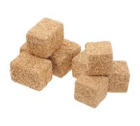 Toyvian Botte De Foin Miniature en Plastique, 8 Balles De Jouet De Ferme Accessoires pour Hamster Lapin Cochon d'Inde De Maison De Poupée Mini Outil De Jardin Décoration pour Maison De PoupéE ModèLe