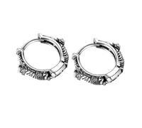Toyvian Boucles D’oreilles Homme en Acier Inoxydable, Crochets Simples Ronds Vintage, Bijoux pour Hommes, Accessoires Élégants et Polyvalents pour Usage Quotidien et Occasions Spéciales