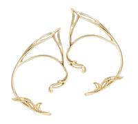 Toyvian Boucles D’oreilles Manchettes Géométriques Ajourées En Alliage Doré Légère Pour Femmes Bijoux De Fée Style Féerique Usage Quotidien Design Unique