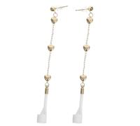 Toyvian Boucles D'oreilles Clip Cœur Pendantes en Métal Anti-perte, Légères, Femme, Usage Quotidien, Multi-styles Disponibles, Accessoires pour Écouteurs sans Fil
