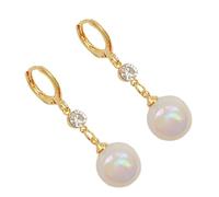 Toyvian Boucles d'Oreilles Pendantes en Perles Longues Aiguille en Argenté S925 Bijou Femme Élégant pour Soirée et Quotidien 1 Paire Style Chic et Raffiné