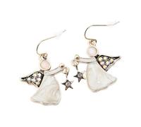 Toyvian Boucles Oreilles Ange Créatif Pendentif Ailé Crochets Légers pour Femme Cadeau Charmant pour Anniversaire ou Saint-valentin