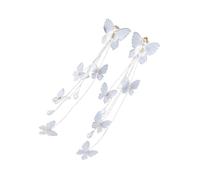 Toyvian Boucles Oreilles Clips Longues Non Percées Bijoux Oreilles Féminins Originaux Design Créatif Léger Cadeau Élégant pour Femmes et Filles