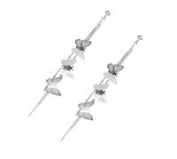 Toyvian Boucles Oreilles Pendantes Longues avec Pampilles Argent Design Original pour Femmes Légères et Faciles à Porter Cadeau Anniversaire Élégant