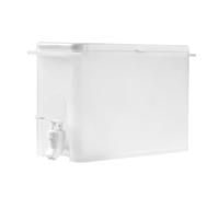 Toyvian Bouilloire Froide 3500 Ml Blanche avec Robinet Théière à Infusion pour Réfrigérateur Seau à Glaçons Rechargeable pour Boissons Fraîches et Thé Glacé D’Été