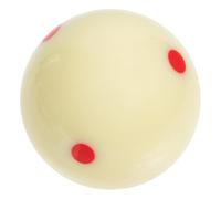 Toyvian Boule de Billard Blanche Standard Entraînement Professionnel avec Points Colorés pour Pratique et Amélioration du Cadrage