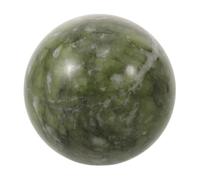 Toyvian Boule de Cristal de Jade Vert Naturelle 4-5 CM en Pierre Xiu Polie Feng Shui Divination et Décoration Chinoise Harmonieuse pour Salon et Bureau