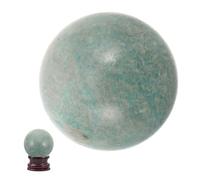 Toyvian Boule de Cristal Décorative en Amazonite Naturelle, Sphère Polie Feng Shui de 3,5-4 Cm, Pierre Spirituelle pour Décoration Intérieure et Bien-être, Accessoire Décor Maison