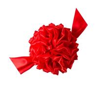 Toyvian Boule de Fleurs Rouge 25 Cm pour Décoration Festive, Cérémonie de Coupe de Ruban, Ornements pour Mariage et Fêtes, Décoration Légère et Transportable pour Événements