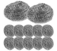 Toyvian Boule Nettoyage Acier Inoxydable 8X8X5Cm Tampons Récurer 12 Pièces la Cuisine Vaisselle Nettoyage Intensif