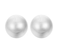 Toyvian Boules de Massage Jouets de Massage Portables pour Mains 2pcs en Acier Inoxydable Pressage des Points D'acupuncture pour Relaxation et Bien-