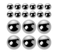 Toyvian Boules de Mélange pour Mélanger Efficacement 20pcs en Acier Argenté Billes de Brassage Robustes et Solide pour Peinture et Vernis à Ongles