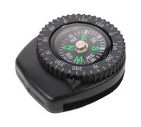 Toyvian Boussole de Poignet à Enfiler Étanche 3 Cm pour Bracelet de Montre Noire, Boussole Facile à Lire Portable, Accessoire de Navigation Précis pour Plongée, Randonnée et Kayak