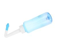 Toyvian Bouteille de Rinçage Nasal Portable avec Valve Manuelle Ajustable et Transparent pour Adultes et Garçon Fille Système Irrigation Nasale Pratique