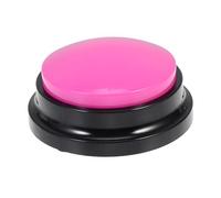 Toyvian Bouton Interactif pour Animaux de Compagnie Accessoire Éducatif Rose pour Chien et Chat Enregistrement et Communication Facile Améliorez Intelligence de Votre Animal pour